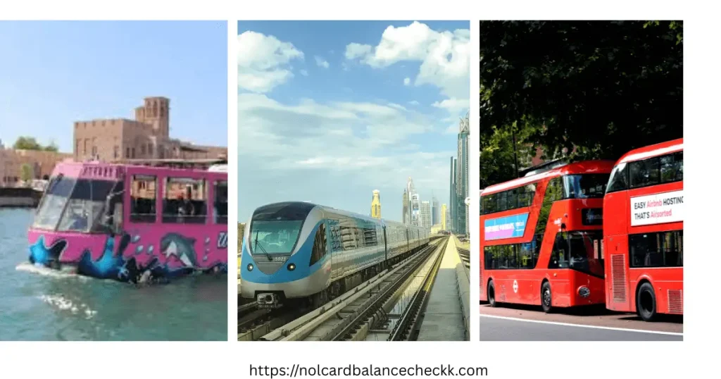 Modes of Dubai public transport